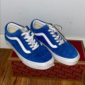 blue old skill vans